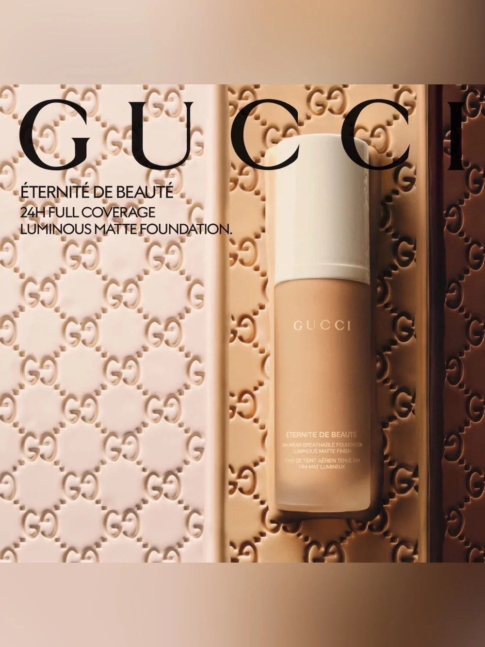 Gucci Éternité de Beauté 24 hour Luminous Matte Foundation — Beige Nude 230w